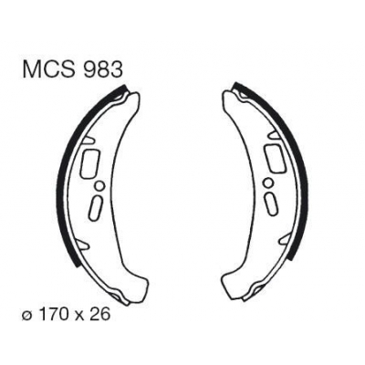 Brzdové čeľuste LUCAS MCS 983